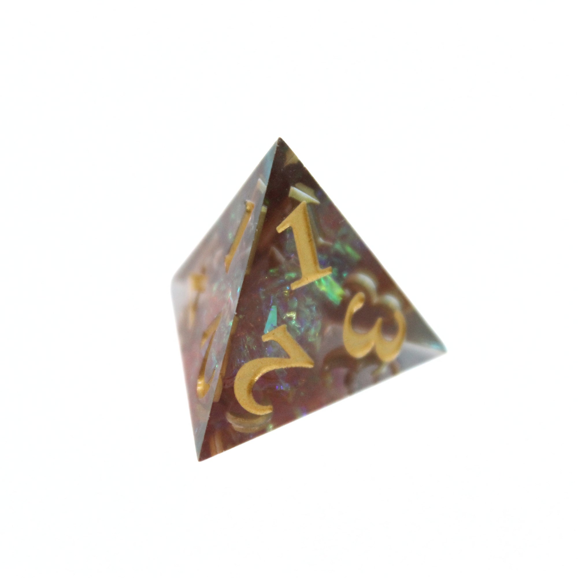 Prismatic Ember 7pcs Inclusion Dice Set | Sharp Edge Dice