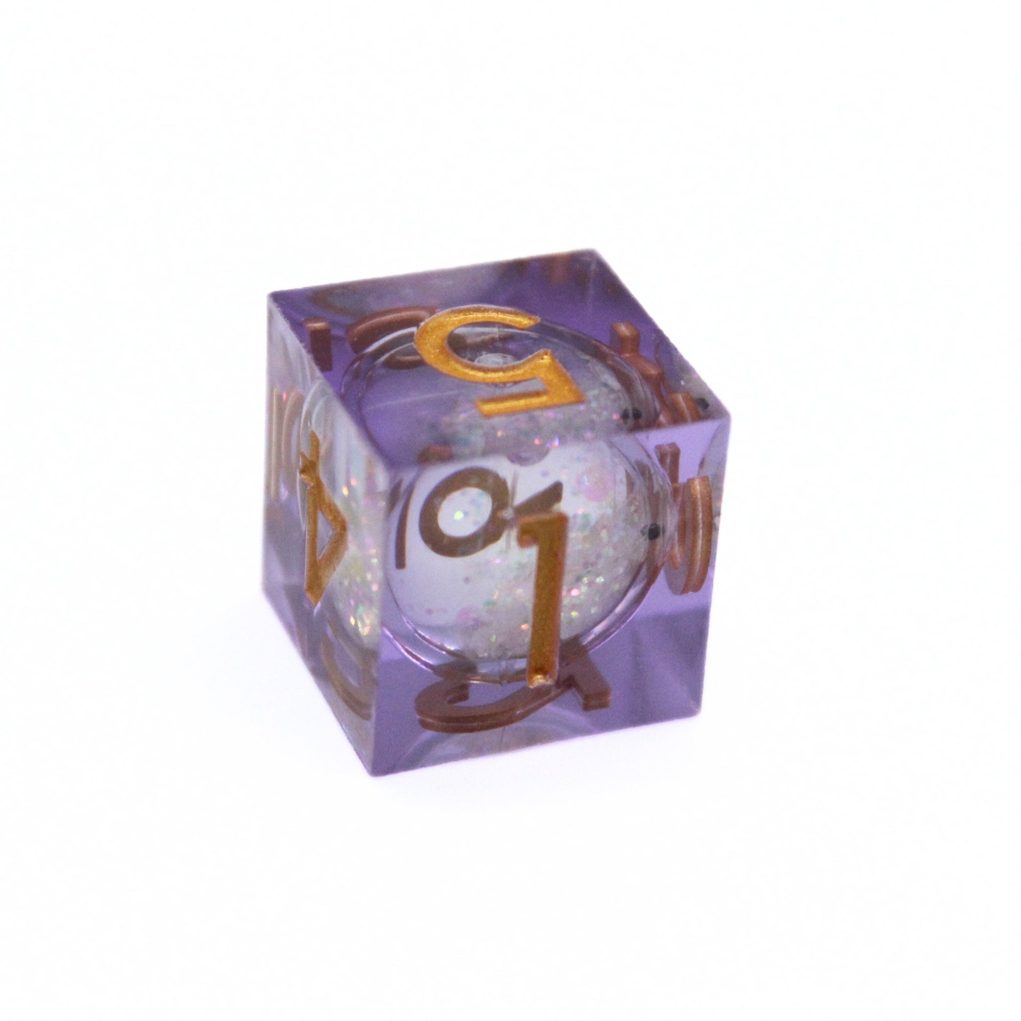 Arcane Glimmer Liquid Core 7pcs Dice Set | Sharp Edge Dice