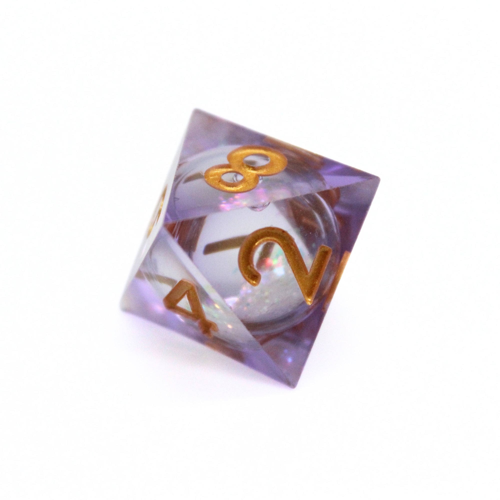 Arcane Glimmer Liquid Core 7pcs Dice Set | Sharp Edge Dice