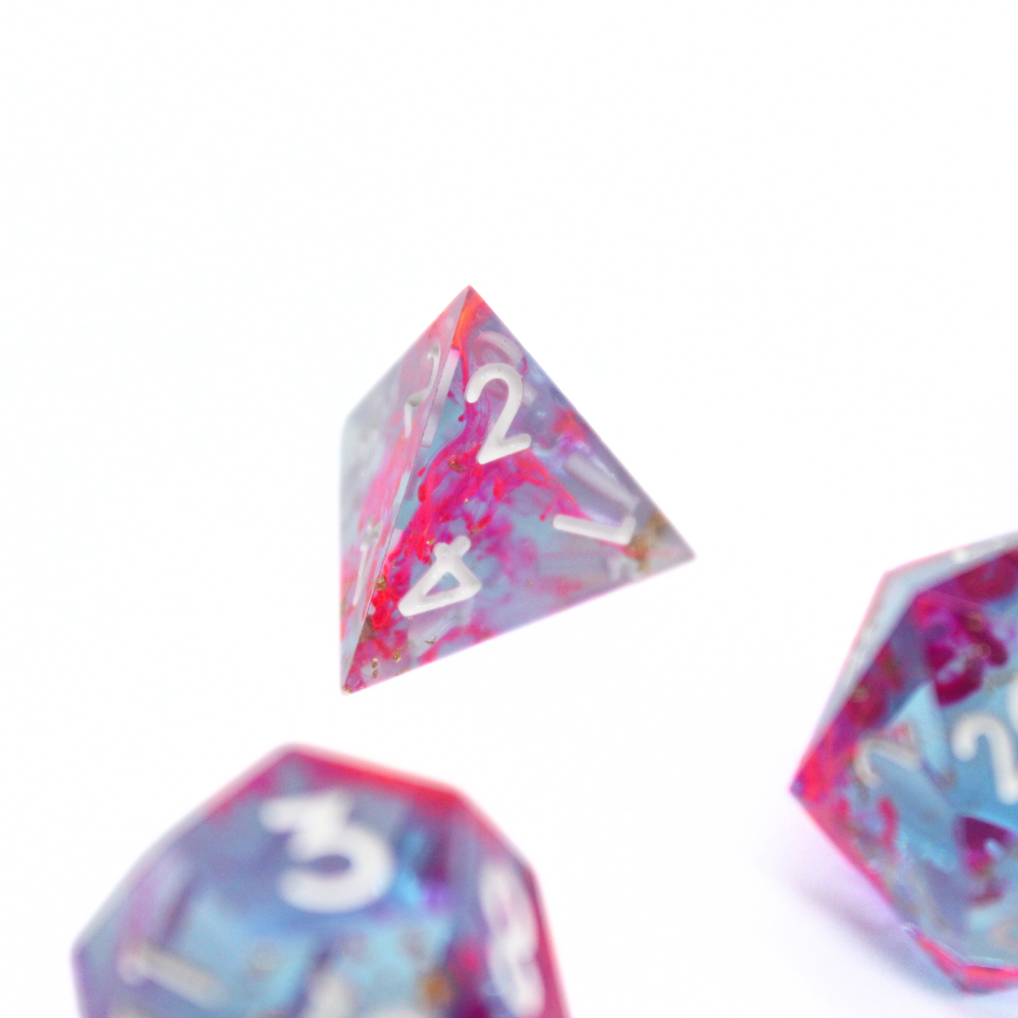 Cotton Candy Cosmos 7pcs Inclusion Dice Set | Sharp Edge Dice