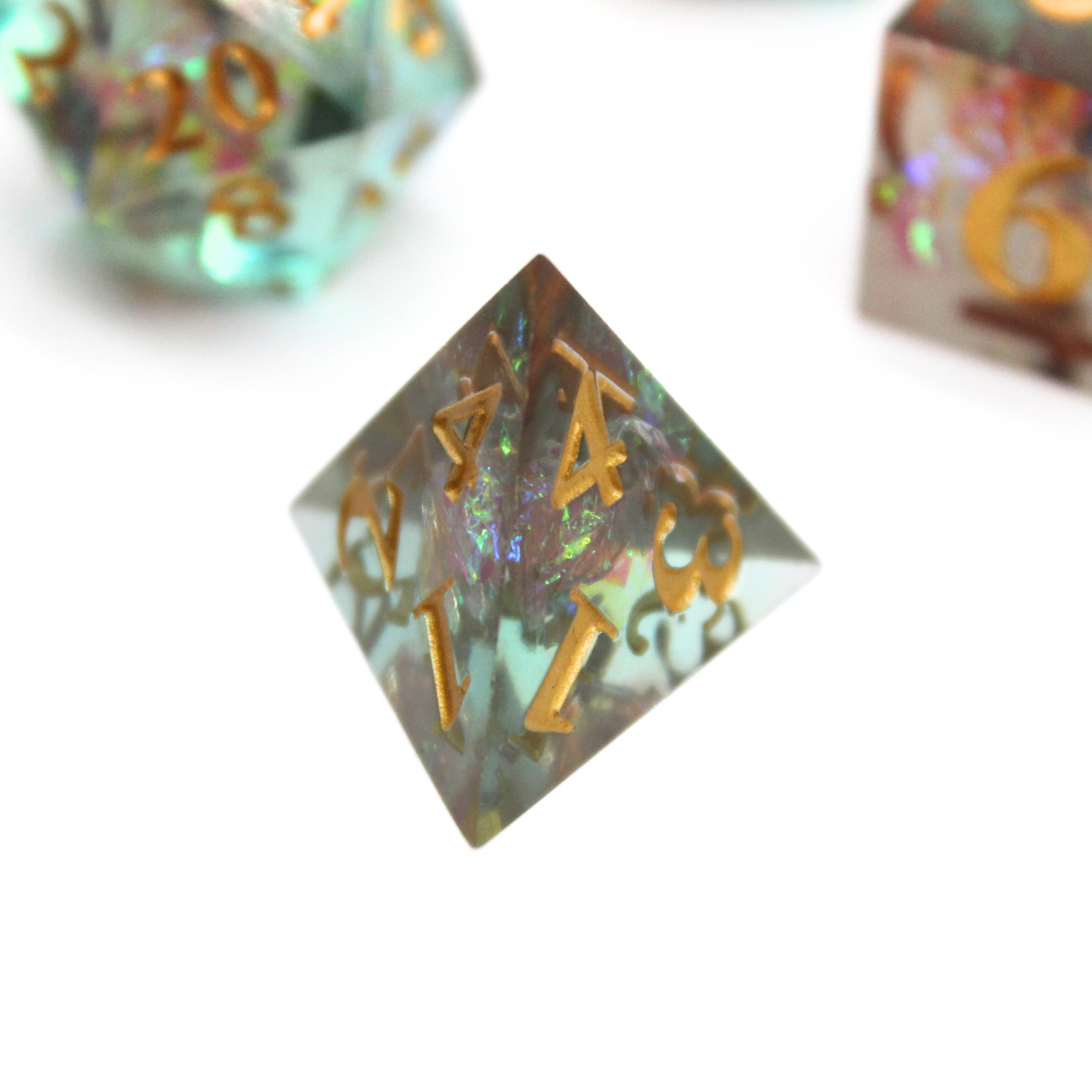 Prismatic Spark 7pcs Inclusion Dice Set | Sharp Edge Dice