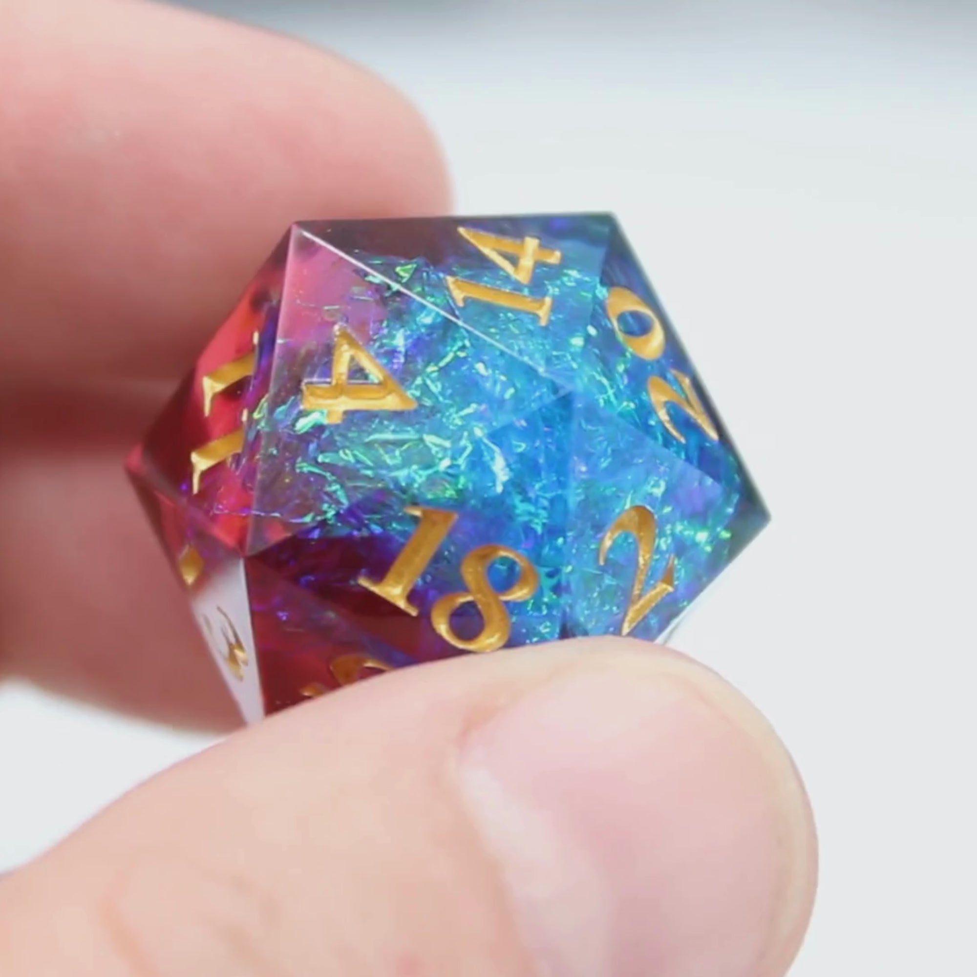 Astral Radiance 7pcs Inclusion Dice Set | Sharp Edge Dice