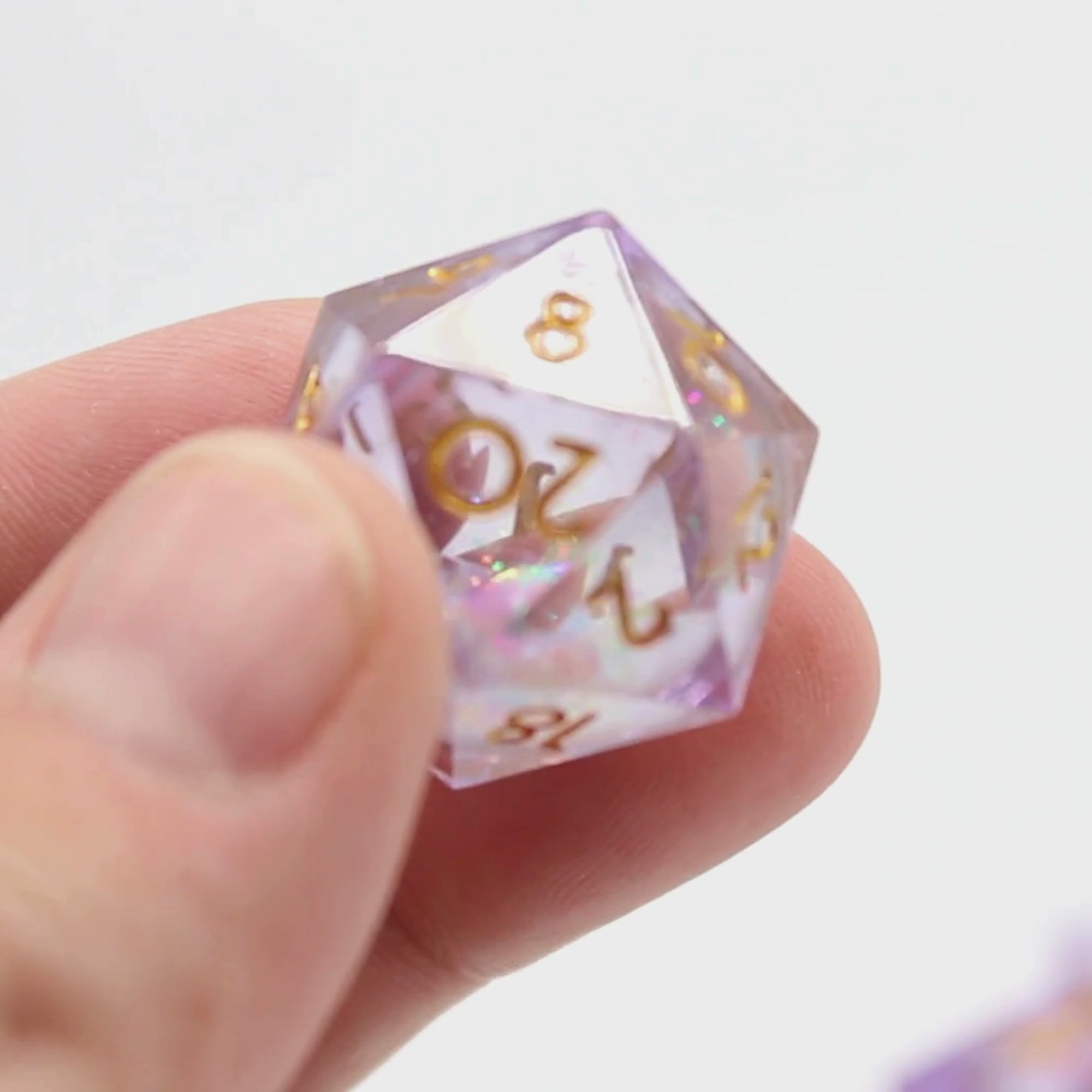 Arcane Glimmer Liquid Core 7pcs Dice Set | Sharp Edge Dice