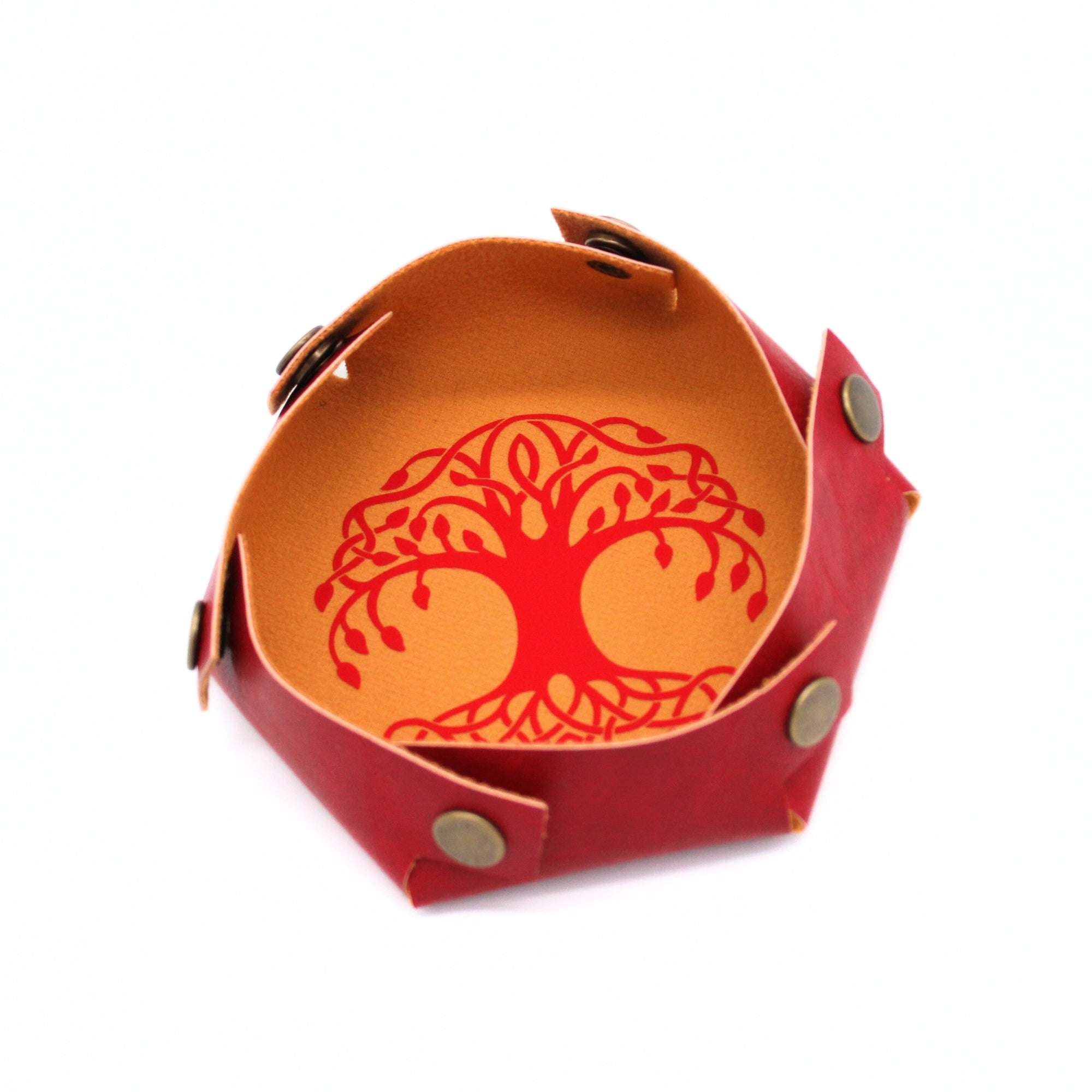 Yggdrasil Tree of Life Faux Leather Dice Tray
