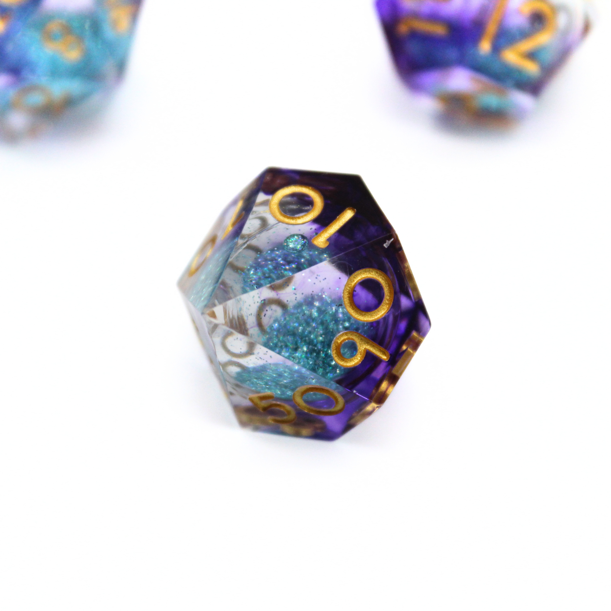Dreamspire Lore Liquid Core 7pcs Dice Set | Sharp Edge Dice