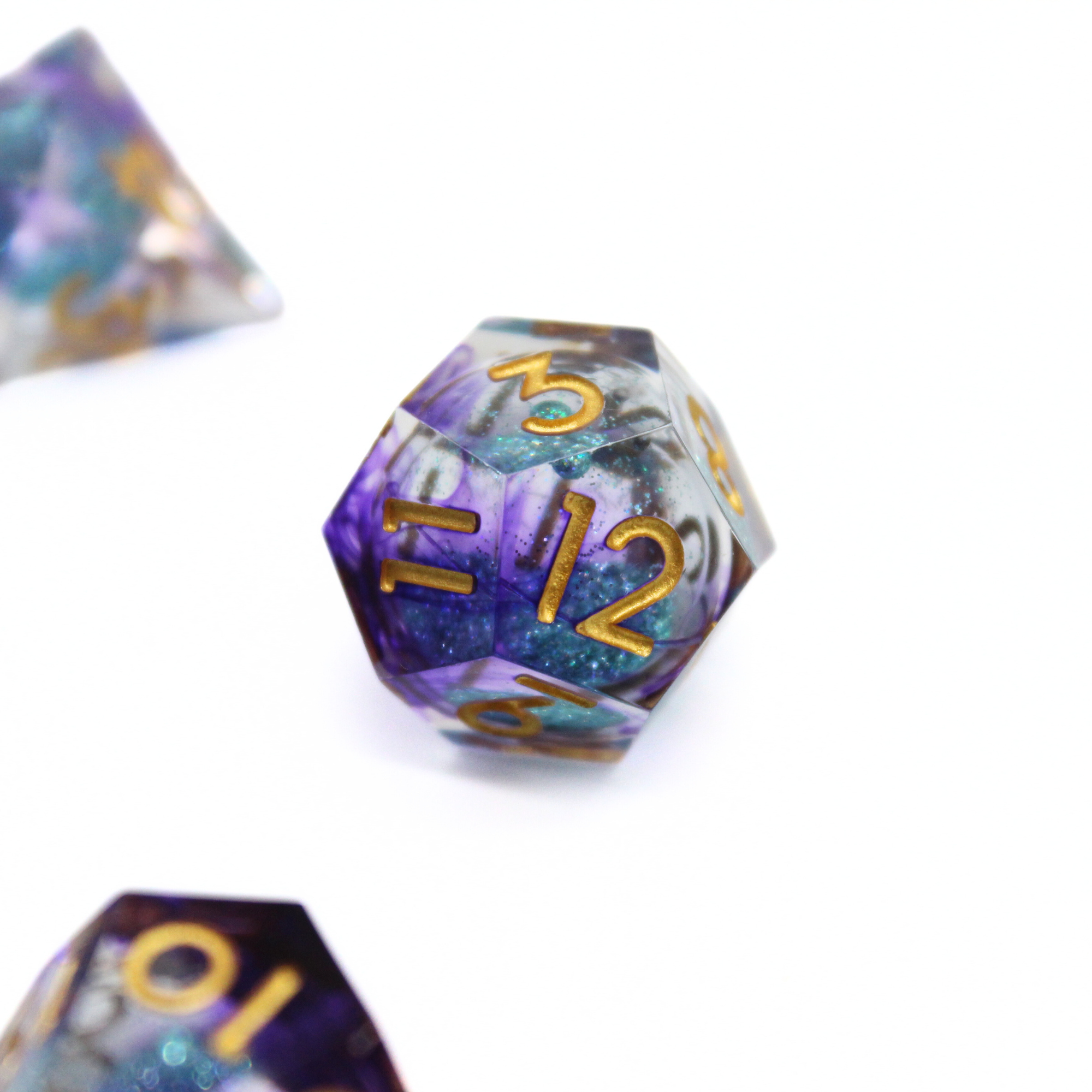 Dreamspire Lore Liquid Core 7pcs Dice Set | Sharp Edge Dice