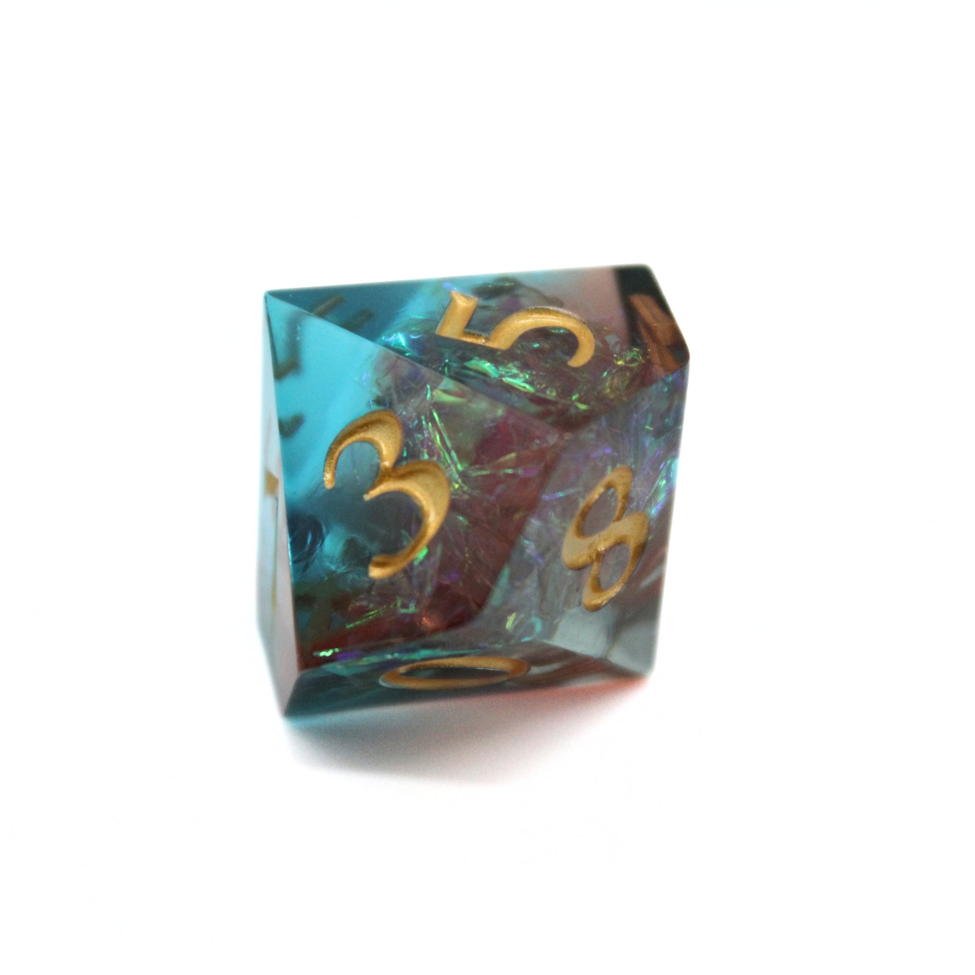 Prismatic Ember 7pcs Inclusion Dice Set | Sharp Edge Dice