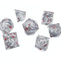 Sakura Blossom Silver Liquid Core Dice | Sharp Edge Dice