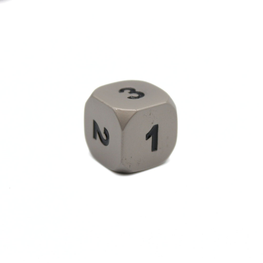 Matte Silver Metal Dice (7pcs Set)