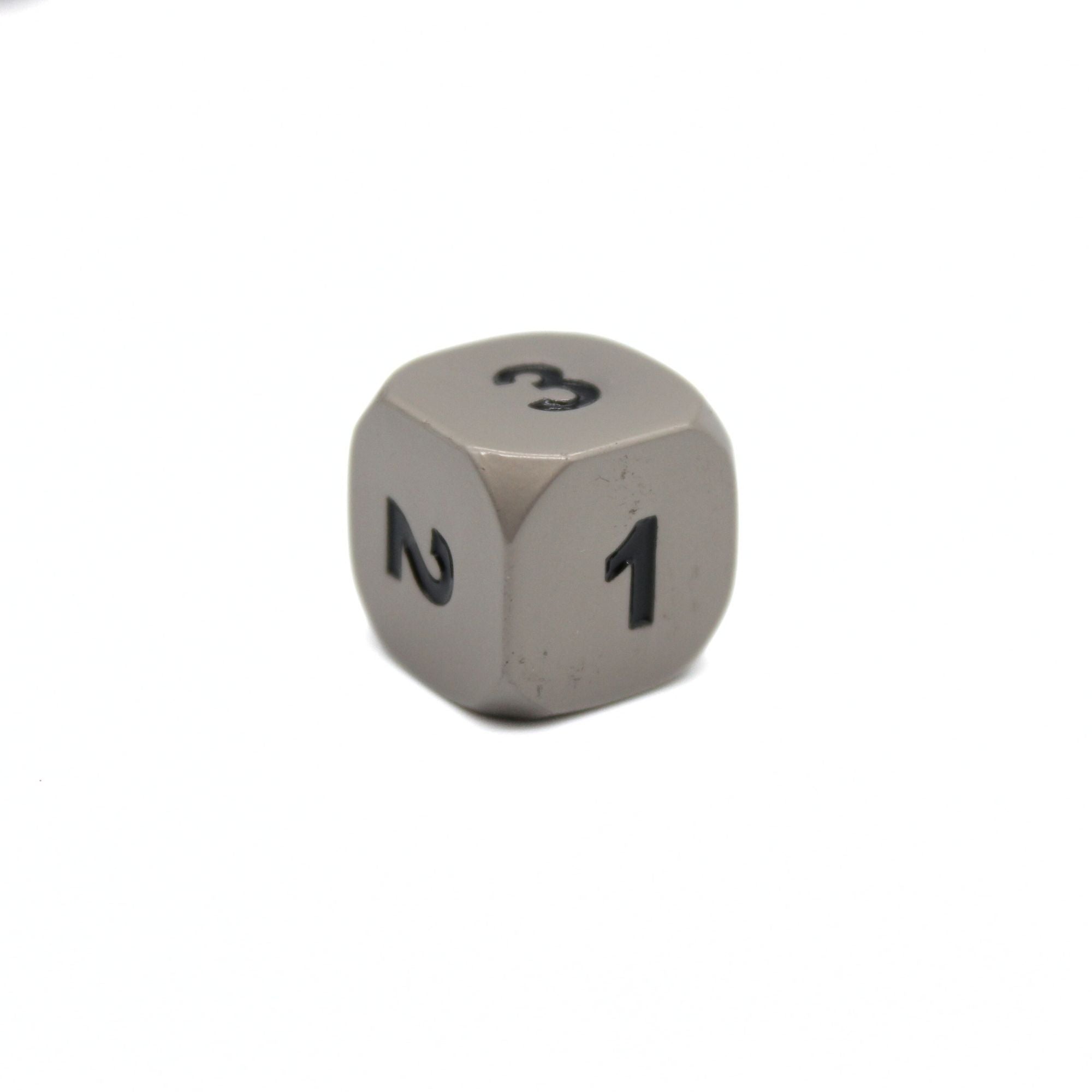 Matte Silver Metal Dice (7pcs Set)