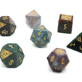 Indian Agate Stone Dice (7pcs set)