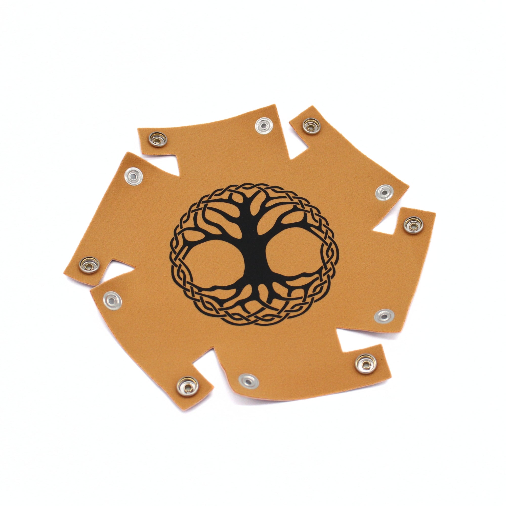 Black Yggdrasil Tree of Life Vegan Leather Dice Tray