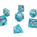 Koi Fish Pond Liquid Core Dice | Sharp Edge Dice