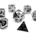 Silver Plated Metal Dice (7pcs Set)