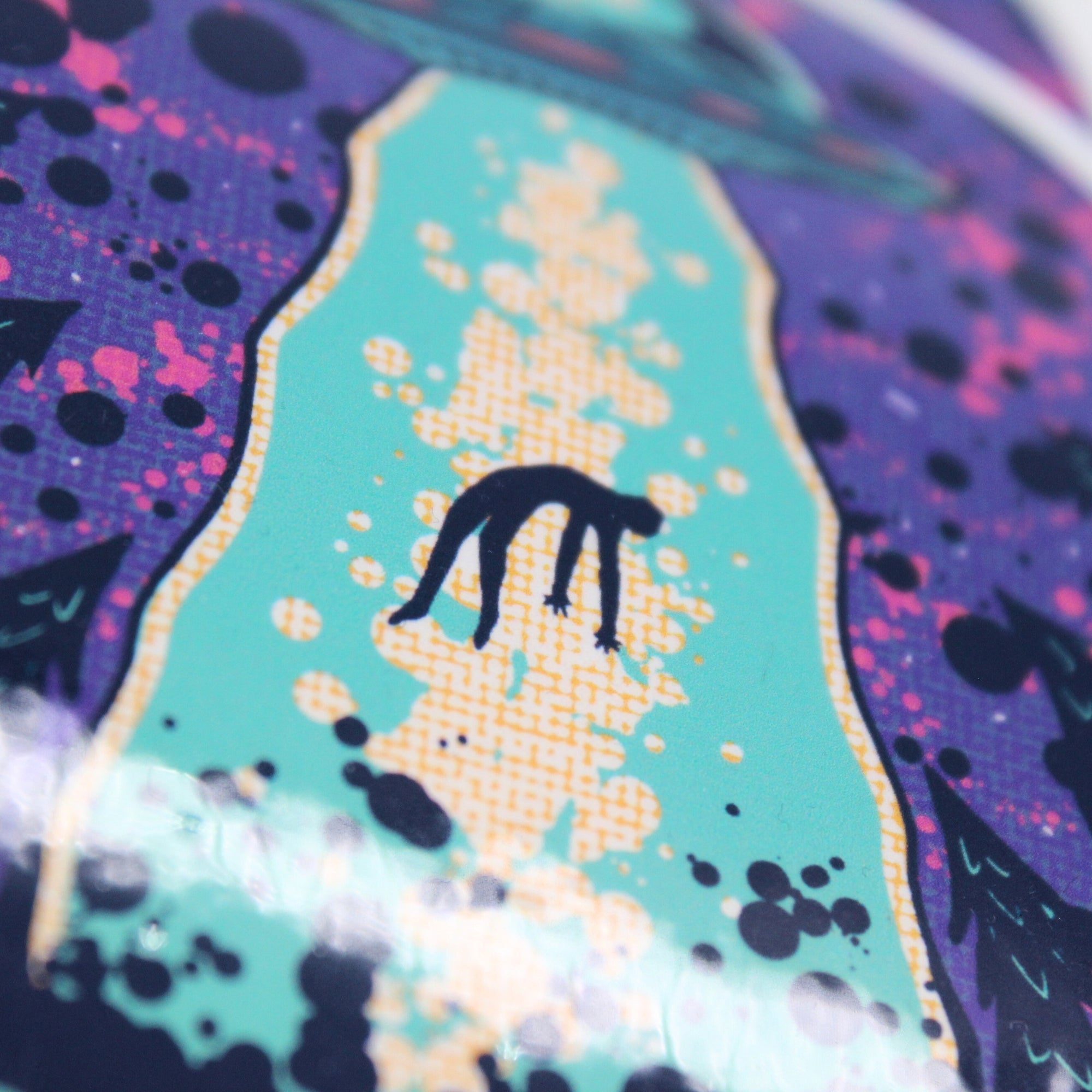 Alien Abudction Sticker 4"