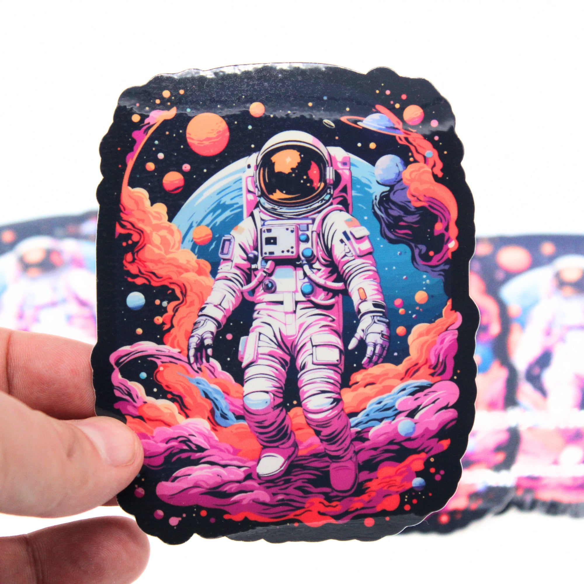 Psychedelic Spaceman Sticker 4"