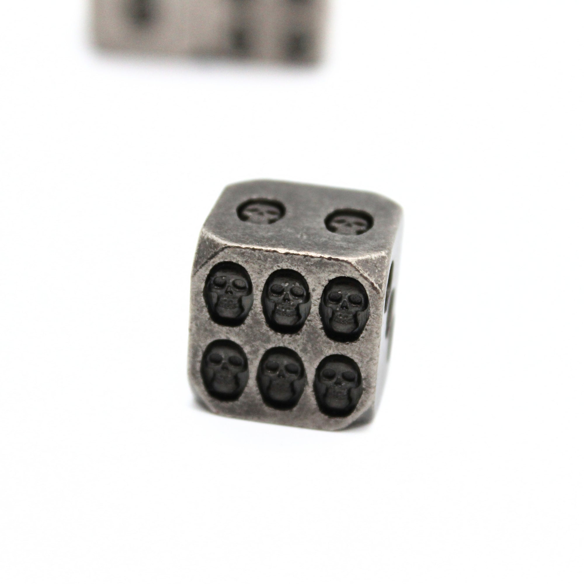 Stone Skulls Metal Dice (6D6 Set)