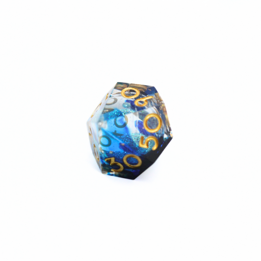 Starforged Depths Liquid Core 7pcs Dice Set | Sharp Edge Dice