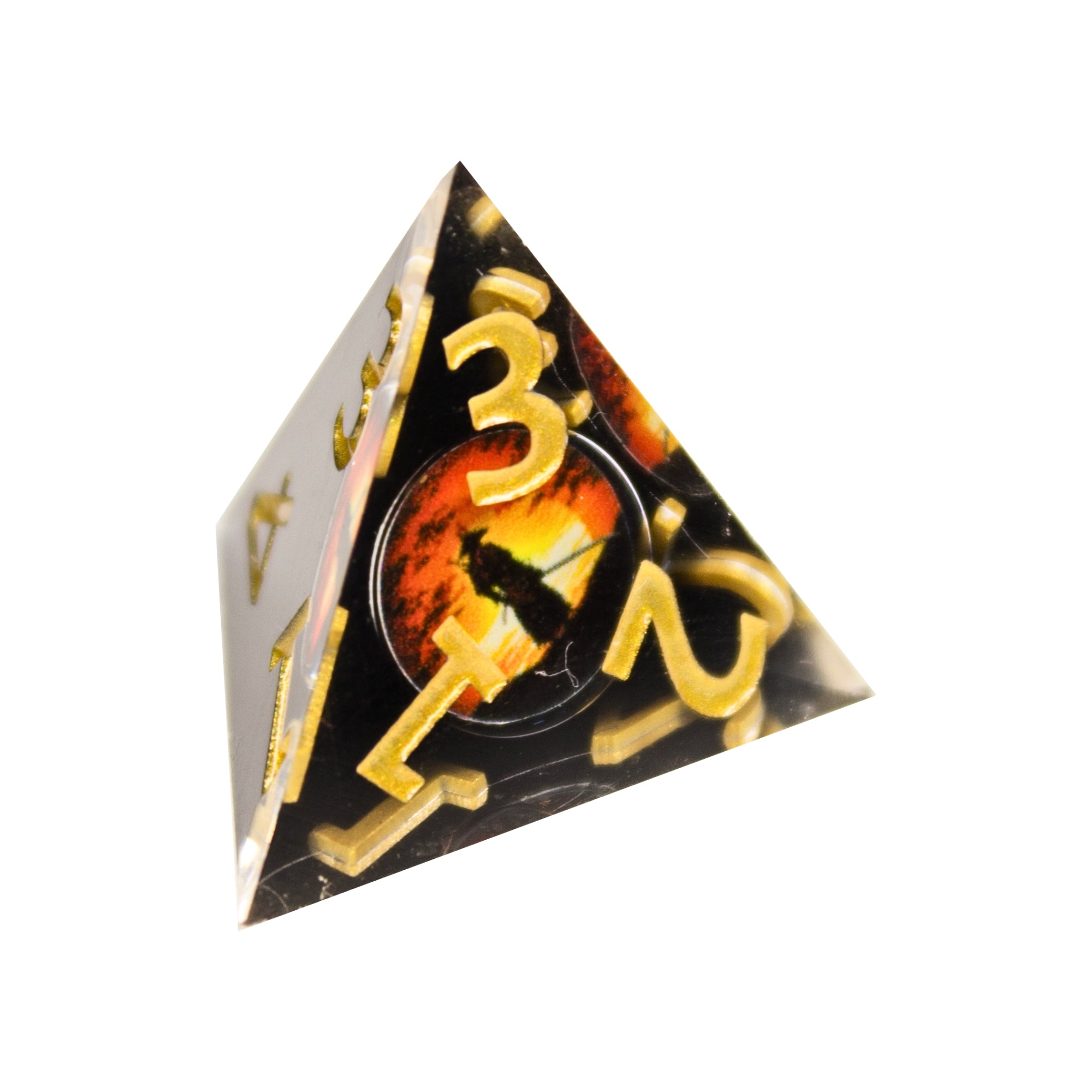 Ronin Sunrise 7pc Resin Dice Set | Little Worlds Collection