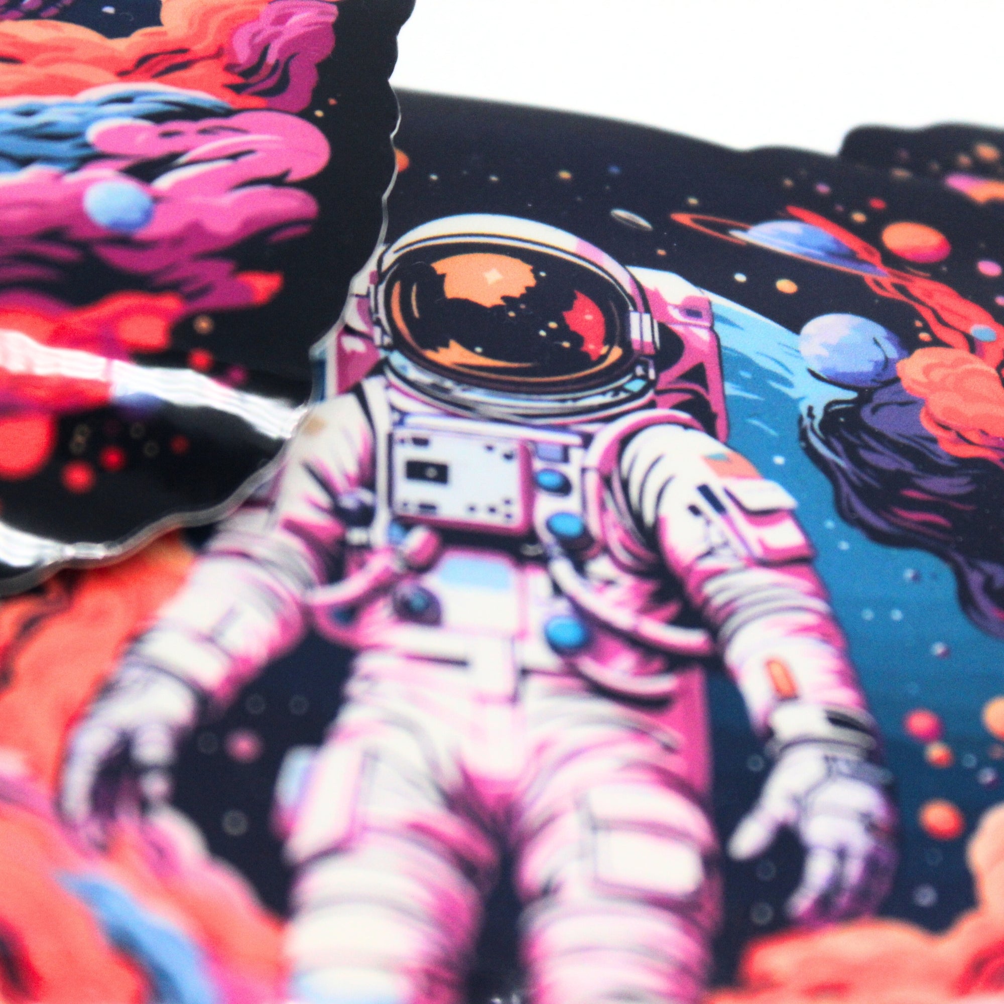 Psychedelic Spaceman Sticker 4"