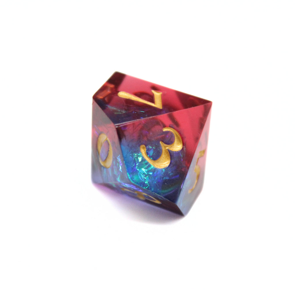 Astral Radiance 7pcs Inclusion Dice Set | Sharp Edge Dice