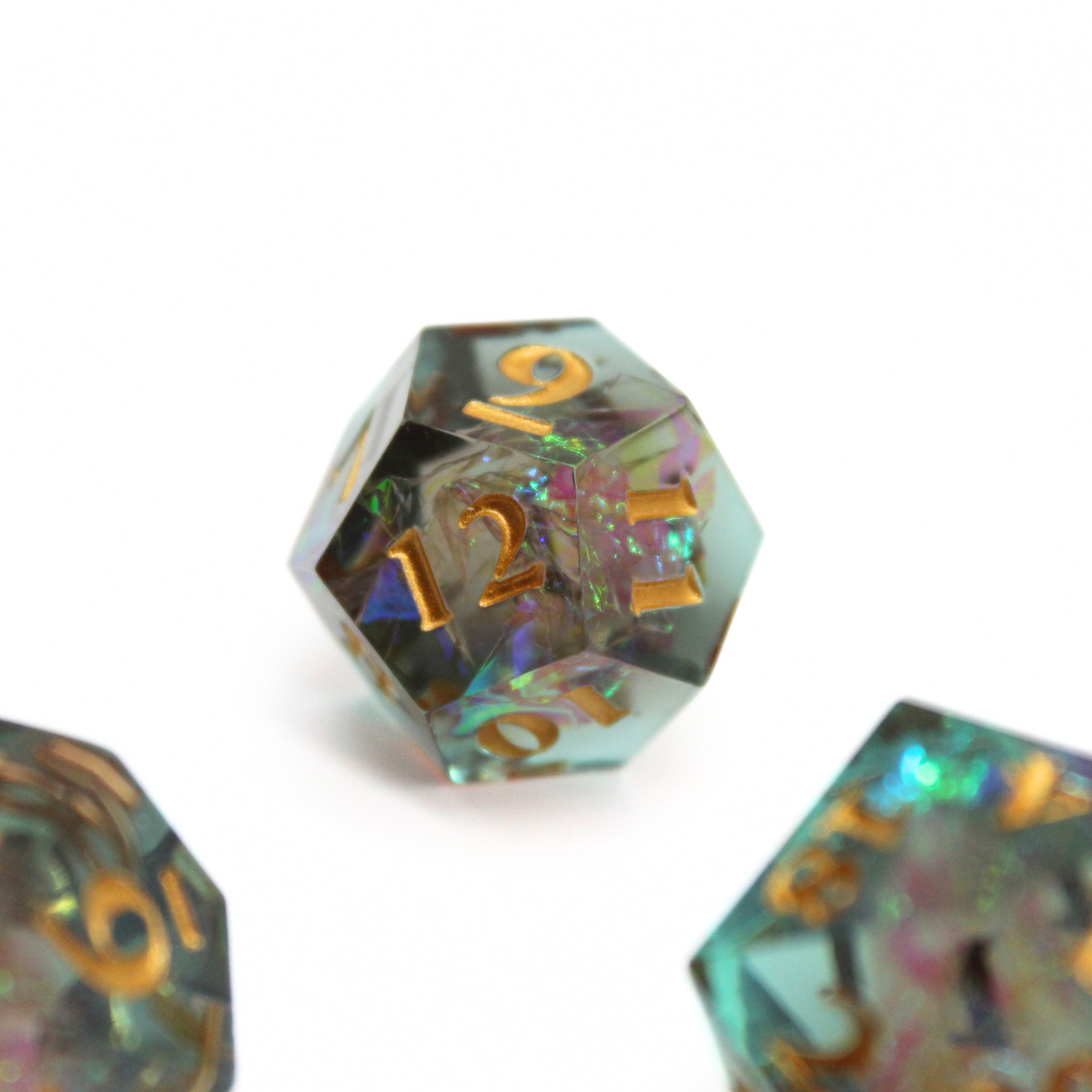 Prismatic Spark 7pcs Inclusion Dice Set | Sharp Edge Dice