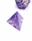 Amethyst Ash 7pcs Inclusion Dice Set | Sharp Edge Dice