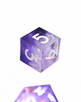 Amethyst Ash 7pcs Inclusion Dice Set | Sharp Edge Dice