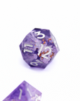 Amethyst Ash 7pcs Inclusion Dice Set | Sharp Edge Dice