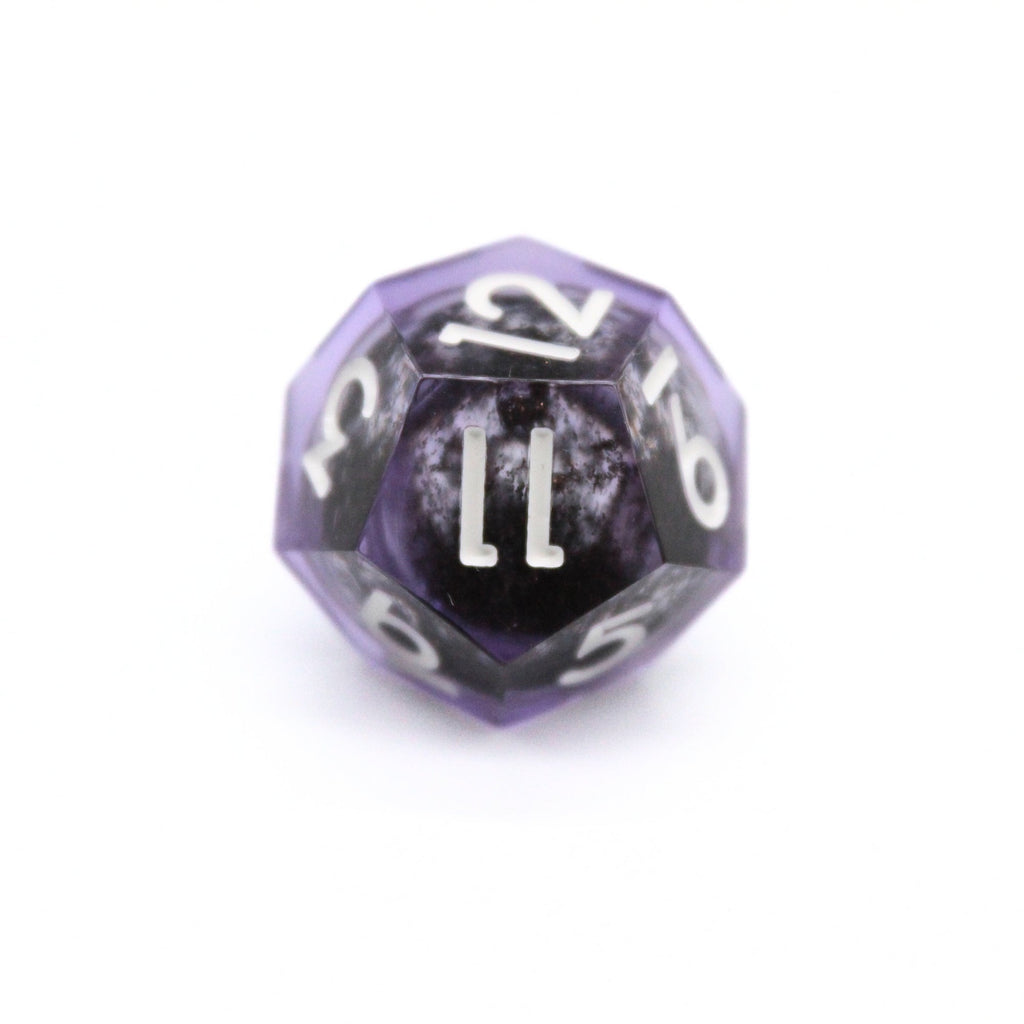 Amethyst Liquid Core 7pcs Dice Set | Sharp Edge Dice