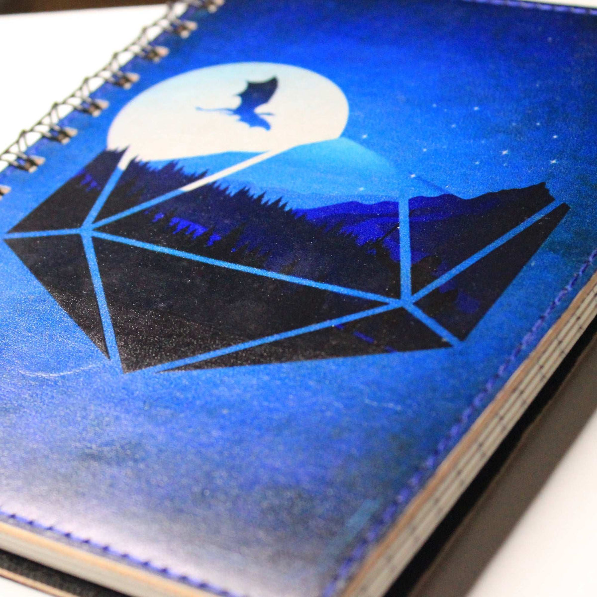 Blue Dragon Leather Spiral Notebook | For TTRPG and DnD Gamers – 12 ...