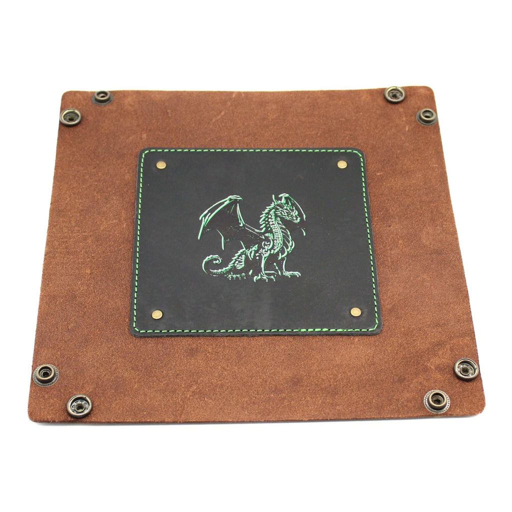 Brown Dragon Dice Rolling Tray