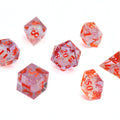 Celestial Glow 7pcs Inclusion Dice Set | Sharp Edge Dice