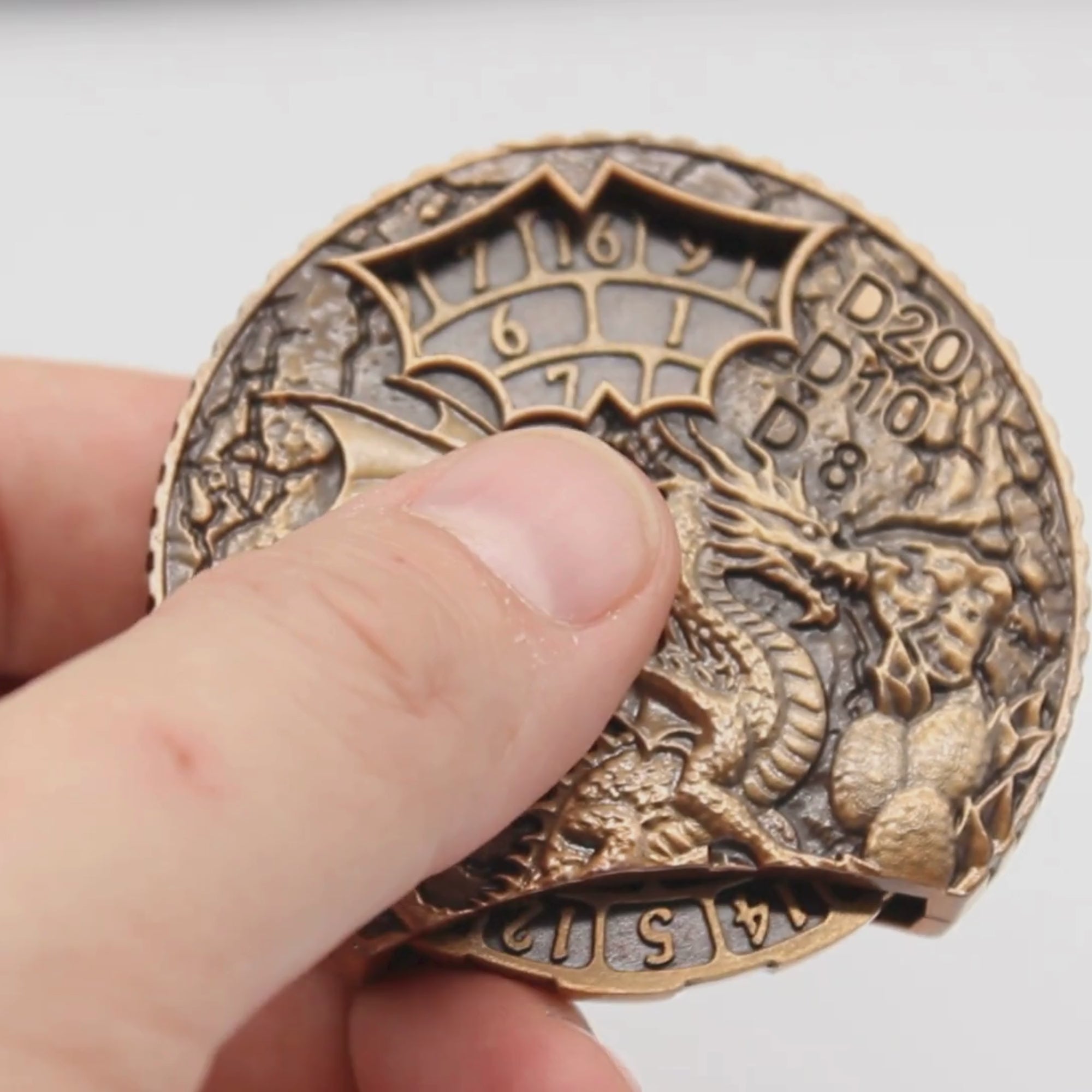 Dragon's Fury Metal Dice Spinner