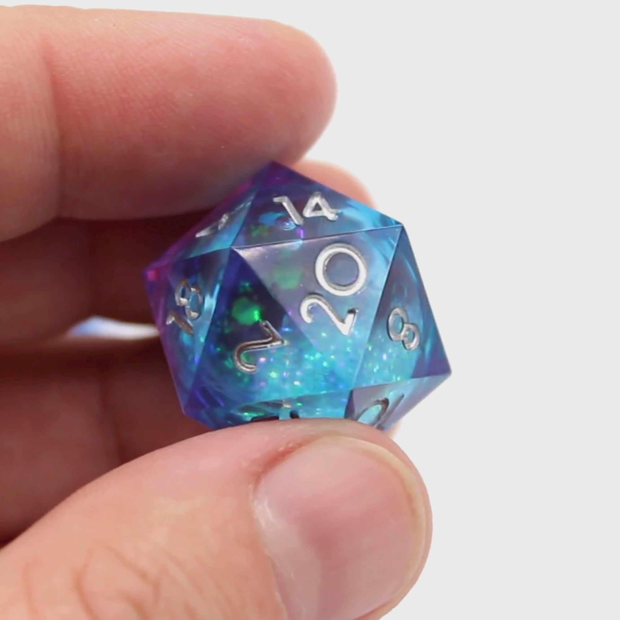 Aurora Drift Liquid Core 7pcs Dice Set | Sharp Edge Dice
